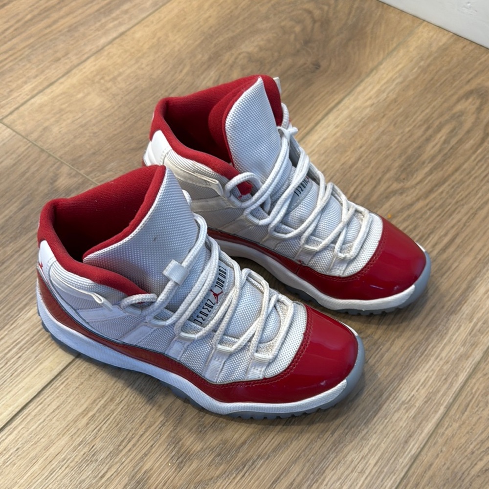Nike Kids Red and White Sneakers